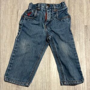 Quiksilver Blue Denim Jeans Straight-Leg Style